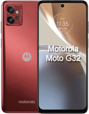 Смартфон Motorola Moto G32 6/128GB Dual Sim Satin Maroon (PAUU0040RS) PAUU0040RS фото