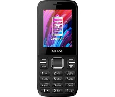 Мобiльний телефон Nomi i2430 Dual Sim Black i2430 Black фото