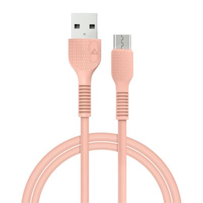 Кабель ACCLAB AL-CBCOLOR-M1PH USB - micro USB (M/M), 1.2 м, Peach (1283126518164) 1283126518164 фото