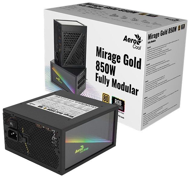 Блок живлення AeroCool Mirage Gold 850 Fully Modular (ACPG-MF85FEC.11) 850W ACPG-MF85FEC.11 фото