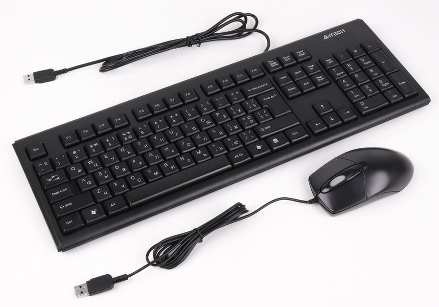 Комплект (клавіатура, мишка) A4Tech KR-8572 Black KR-8572 Black фото