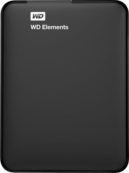 Зовнішній жорсткий диск 2.5" USB 1.0TB WD Elements Black (WDBUZG0010BBK-WESN) WDBUZG0010BBK-WESN фото