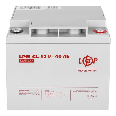 Акумуляторна батарея LogicPower 12V 40AH (LPM-GL 12 - 40 AH) GEL LP4154 фото