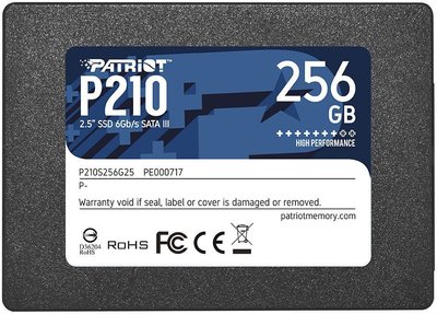 Накопичувач SSD 256GB Patriot P210 2.5" SATAIII TLC (P210S256G25) P210S256G25 фото