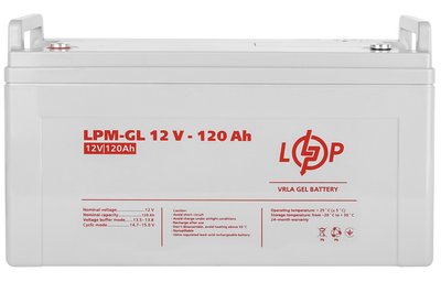 Акумуляторна батарея LogicPower 12V 120AH (LPM-GL 12 - 120 AH) GEL LP3870 фото