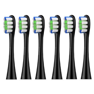 Насадка для зубної електрощітки Oclean P1C5 B06 Plaque Control Brush Head Black (6 шт) (6970810552232) 6970810552232 фото