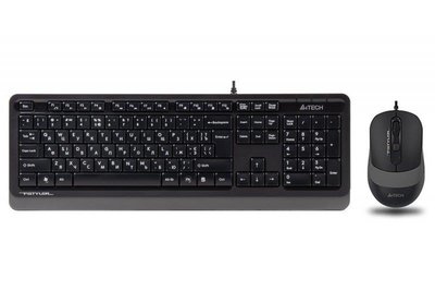 Комплект (клавіатура, мишка) A4Tech F1010 Black/Grey USB F1010 (Grey) фото
