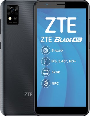 Смартфон ZTE Blade A31 2/32GB Dual Sim Gray Blade A31 2/32GB Gray фото