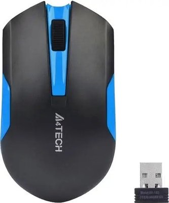 Миша бездротова A4Tech G3-200N Black/Blue USB V-Track G3-200N (Black+Blue) фото