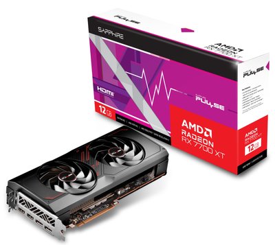 Відеокарта AMD Radeon RX 7700 XT 12GB GDDR6 Pulse Gaming Sapphire (11335-04-20G) 11335-04-20G фото