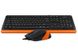 Комплект (клавіатура, миша) A4Tech F1010 Black/Orange USB F1010 (Orange) фото 3