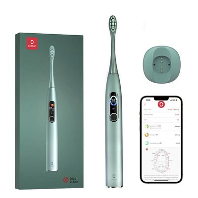 Розумна зубна електрощітка Oclean X Pro Mist Green (OLED) (Міжнародна версія) (6970810551471) 6970810551471 фото
