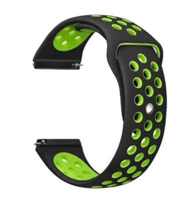 Ремінець BeCover Nike Style для Samsung Galaxy Watch/Active/Active 2/Watch 3/Gear S2 Classic/Gear Sport Black-Green (705694) 705694 фото