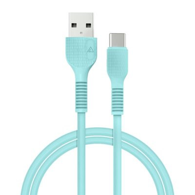 Кабель ACCLAB AL-CBCOLOR-T1MT USB - USB Type-C (M/M), 1.2 м, Mint (1283126518256) 1283126518256 фото