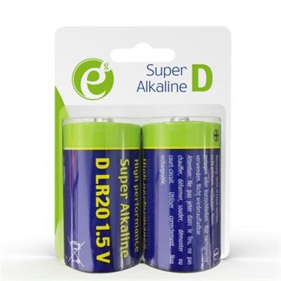 Батарейка EnerGenie Super Alkaline D/LR20 BL 2 шт EG-BA-LR20-01 фото