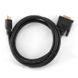 Кабель Cablexpert HDMI - DVI V 1.4 (M/M), 1.8 м, чорний (CC-HDMI-DVI-6) пакет CC-HDMI-DVI-6 фото 3