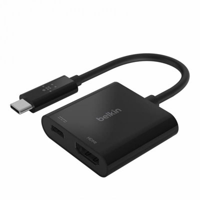 Адаптер Belkin HDMI+USB Type-C - USB Type-C (F/M), Black (AVC002BTBK) AVC002BTBK фото