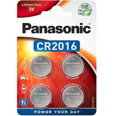 Батарейка Panasonic CR 2016 BL 4шт CR-2016EL/4B фото