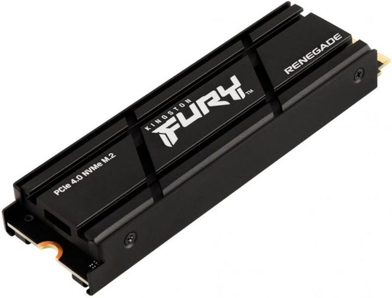 Накопичувач SSD 1TB Kingston Fury Renegade with Heatsink M.2 2280 PCIe 4.0 x4 NVMe 3D TLC (SFYRSK/1000G) SFYRSK/1000G фото