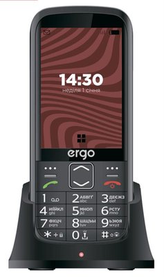 Мобiльний телефон Ergo R351 Dual Sim Black R351 Black фото