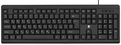Клавіатура 2E KS108 Slim Black (2E-KS108UB) 2E-KS108UB фото