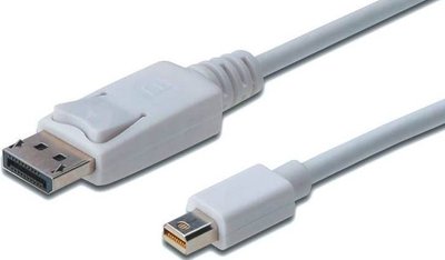 Кабель Digitus miniDisplayPort to DisplayPort (AM/AM) 1.0m, white (AK-340102-010-W) AK-340102-010-W фото
