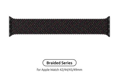 Ремінець Armorstandart Braided Solo Loop для Apple Watch 42mm/44mm/45mm/49mm Black Unity Size 10 (172 mm) (ARM64906) ARM64906 фото