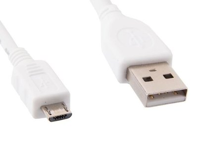 Кабель Cablexpert USB - micro USB V 2.0 (M/M), 0.5 м, білий (CCP-mUSB2-AMBM-W-0.5M) CCP-mUSB2-AMBM-W-0.5M фото