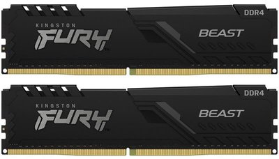 Модуль пам`ятi DDR4 2x8GB/3600 Kingston Fury Beast Black (KF436C17BBK2/16) KF436C17BBK2/16 фото