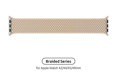 Ремінець Armorstandart Braided Solo Loop для Apple Watch 42mm/44mm/45mm/49mm Beige Size 10 (172 mm) (ARM64903) ARM64903 фото