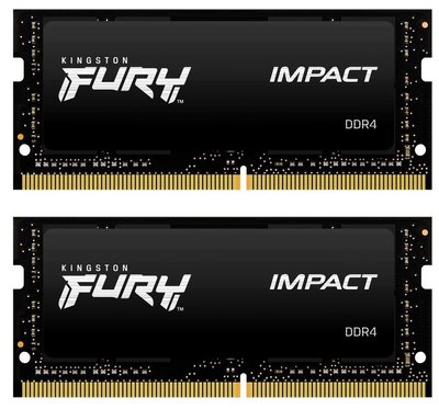 Модуль пам`ятi SO-DIMM 2x8GB/3200 DDR4 Kingston Fury Impact (KF432S20IBK2/16) KF432S20IBK2/16 фото