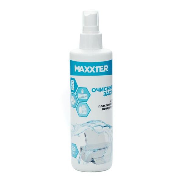 Очисний спрей Maxxter для пластику, 250 мл (CS-PL250-01) CS-PL250-01 фото