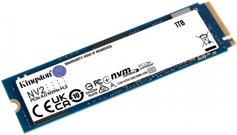 Накопичувач SSD 1TB M.2 NVMe Kingston NV2 M.2 2280 PCIe Gen4.0 x4 (SNV2S/1000G) SNV2S/1000G фото