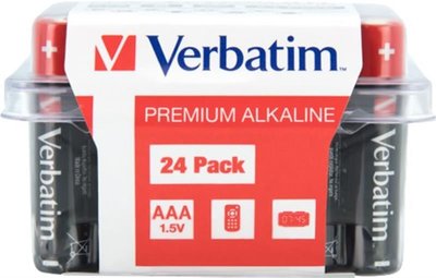 Батарейка Verbatim Alkaline AAA/LR03 BL 24шт 49504_usd фото