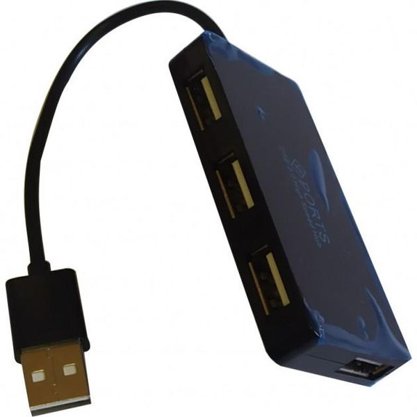 Концентратор USB 2.0 Atcom TD4005 4хUSB2.0 Black (AT10725) AT10725 фото