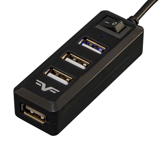 Концентратор USB 2.0 Frime 4хUSB2.0 Black (FH-20000) FH-20000 фото