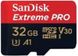 Карта пам`яті MicroSDHC 32GB UHS-I/U3 Class 10 SanDisk Extreme Pro A1 + SD-адаптер R100/W90MB/s (SDSQXCG-032G-GN6MA) SDSQXCG-032G-GN6MA фото 1