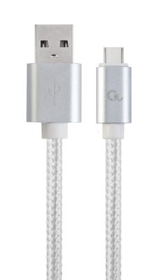 Кабель Cablexpert USB - USB Type-C (M/M), 1.8 м, серебристый (CCB-mUSB2B-AMCM-6-S) CCB-mUSB2B-AMCM-6-S фото
