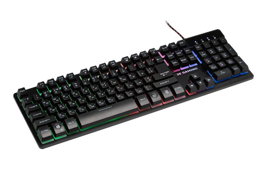 Клавіатура 2E Gaming KG280 LED Ukr Black (2E-KG280UB) 2E-KG280UB фото