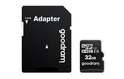Карта пам`ятi MicroSDHC 32GB UHS-I Class 10 GOODRAM + SD-adapter (M1AA-0320R12) M1AA-0320R12 фото