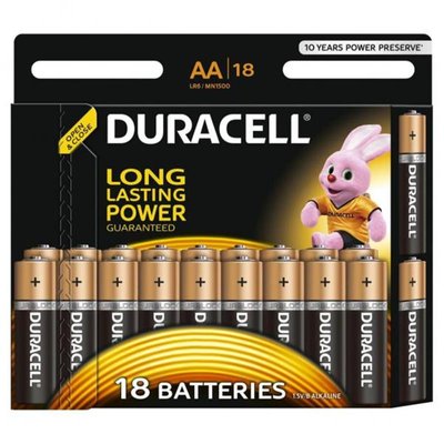 Батарейка Duracell Plus AA/LR06 BL 18шт 81545414 фото