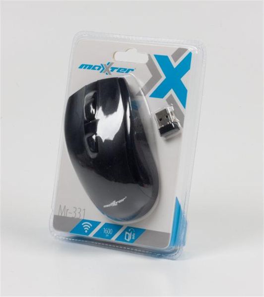 Миша бездротова Maxxter Mr-331 Black USB Mr-331 фото