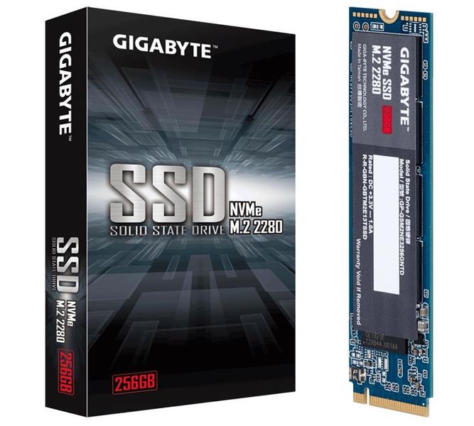 Накопичувач SSD 256GB Gigabyte M.2 PCIe NVMe 3.0 x4 NAND TLC (GP-GSM2NE3256GNTD) GP-GSM2NE3256GNTD фото