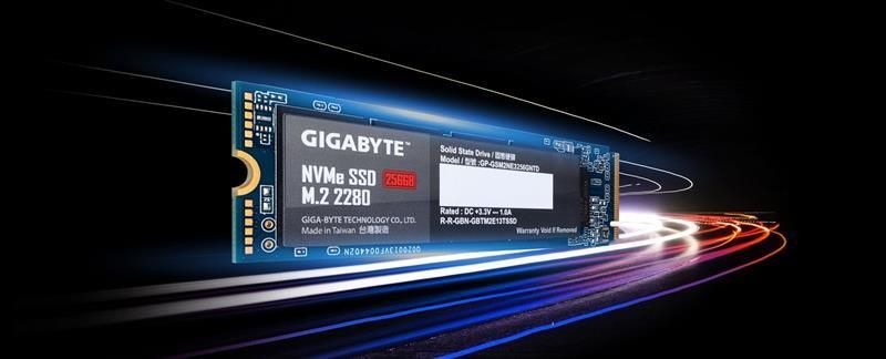 Накопичувач SSD 256GB Gigabyte M.2 PCIe NVMe 3.0 x4 NAND TLC (GP-GSM2NE3256GNTD) GP-GSM2NE3256GNTD фото