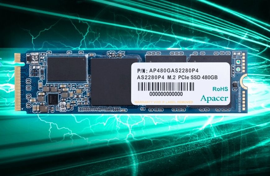 Накопичувач SSD 512GB Apacer AS2280P4 M.2 2280 PCIe 3.0 x4 3D TLC (AP512GAS2280P4-1) AP512GAS2280P4-1 фото