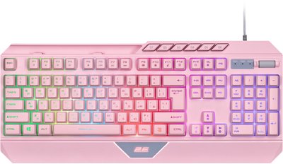Клавіатура 2E Gaming KG315 RGB USB Pink Ukr (2E-KG315UPK) 2E-KG315UPK фото