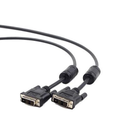 Кабель Cablexpert DVI - DVI (M\M), 1.8 м, чорний (CC-DVI-BK-6) пакет CC-DVI-BK-6 фото
