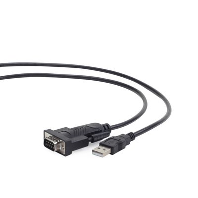 Кабель Cablexpert USB - COM (M/M), 1.5 м, чорний (UAS-DB9M-02) UAS-DB9M-02 фото