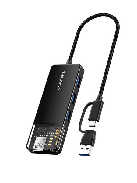 Концентратор Cabletime USB Type C - 4 Port USB 3.0, 0.15 cm (CB03B) CB03B фото