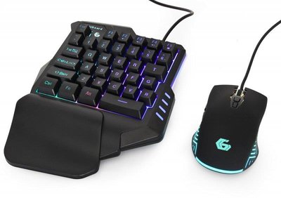 Комплект (клавіатура + мишка) Gembird GGS-IVAR-TWIN Black USB GGS-IVAR-TWIN фото